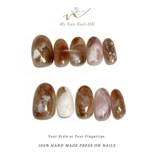 【云汀鎏笺】 原創手工穿戴甲手繪貓眼新款暈染美甲云汀鎏笺手工穿戴甲｜DS0011 複本 複本 複本 複本 複本 複本 複本 複本